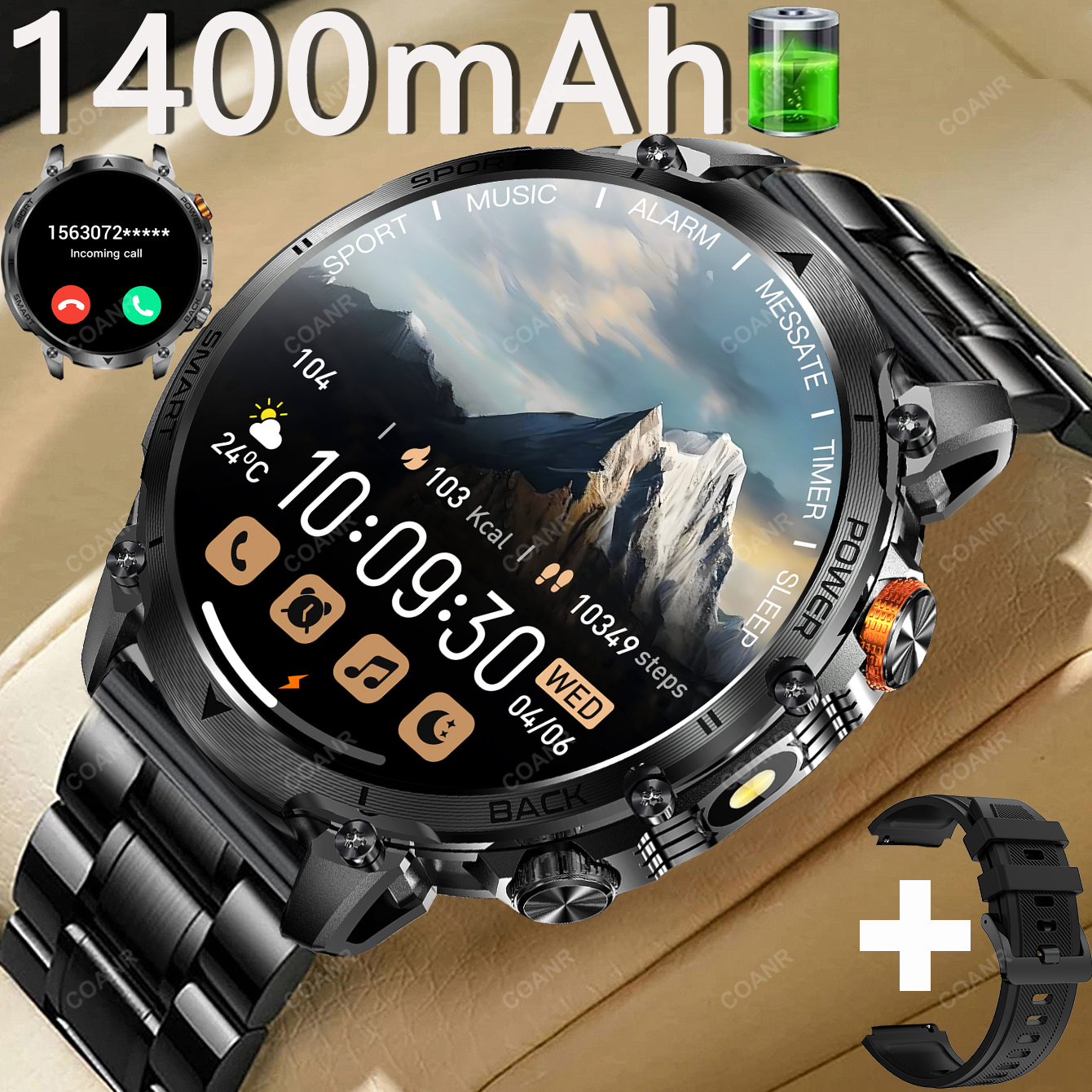 Android Smartwatch Accessories - New Military Men's Outdoor Sport Smart