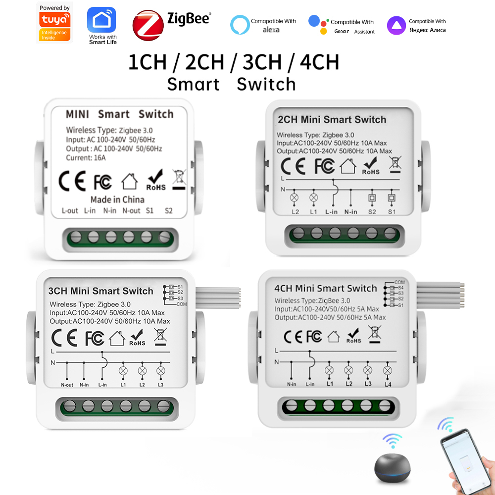 Smart Accessories - Tuya Zigbee 3.0 Smart Switch 1/2/3/