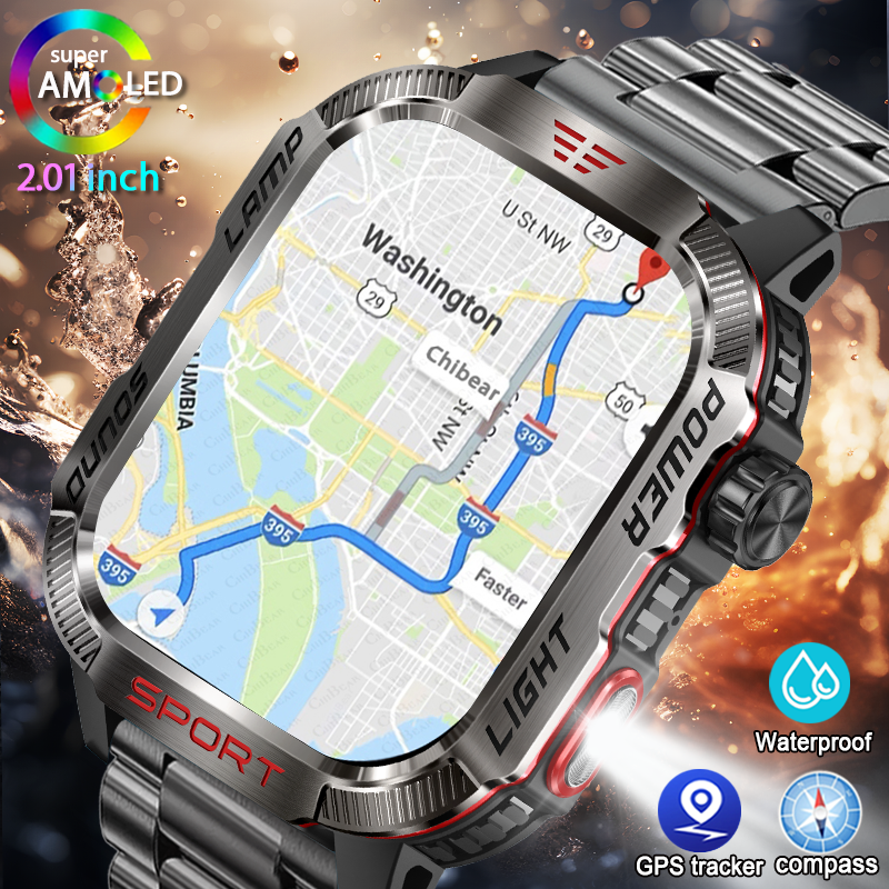 Smartwatch X12 - New Military GPS Smart Watch Men
