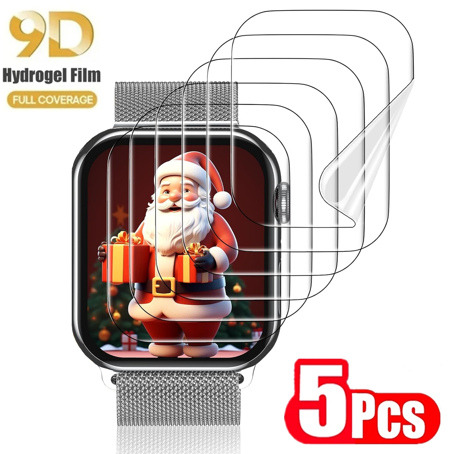 Watch Case Bumper - 5PCS Hydrogel Film for Apple Watch