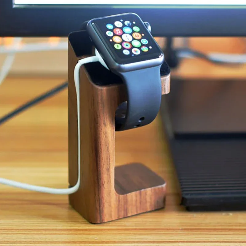 Wooden Apple Watch Charger Sta - Smartwatch Watch Accessories incelemesi ve fiyatı