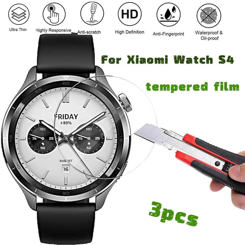 3PCS Tempered Glass Smartwatch - Xiaomi Smartwatch S4 Accessories incelemesi ve fiyatı