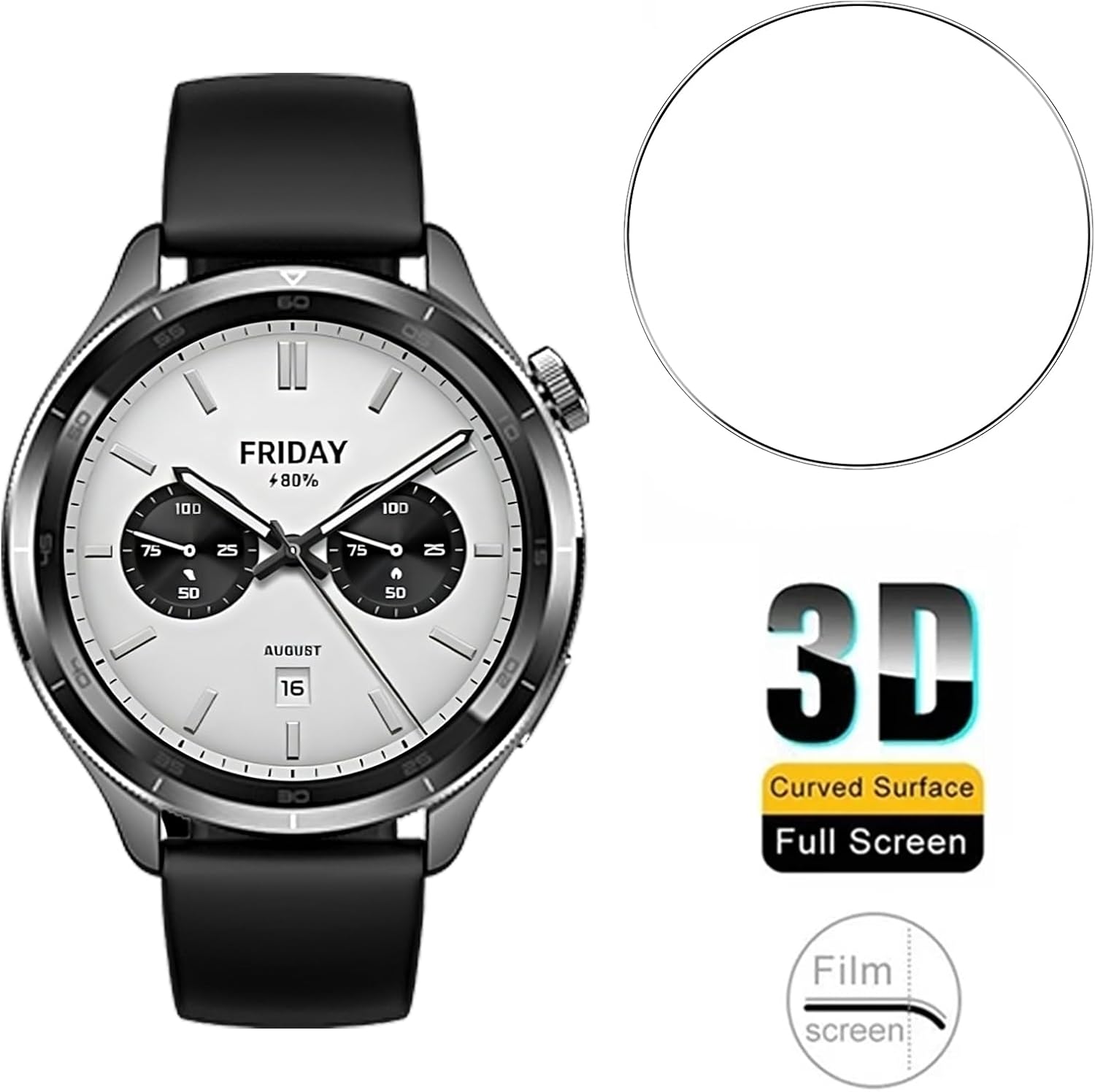 3PCS Tempered Glass Smartwatch - Xiaomi Smartwatch S4 Accessories incelemesi ve fiyatı