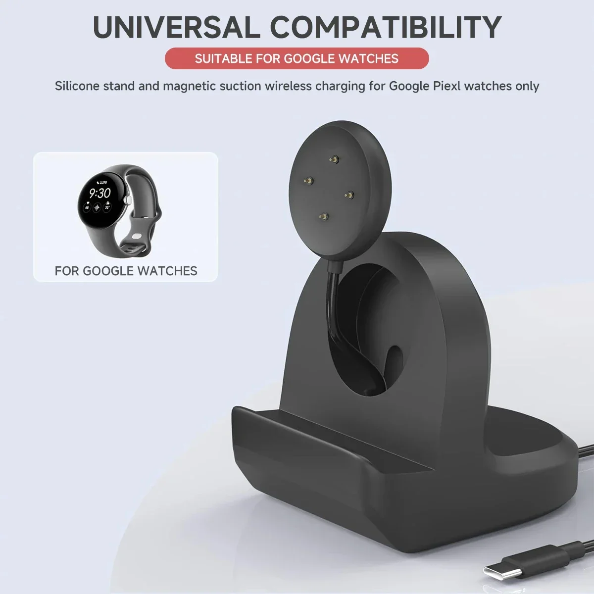 Soft Silicone Charger Cradle D - Wireless Charger Watch incelemesi ve fiyatı