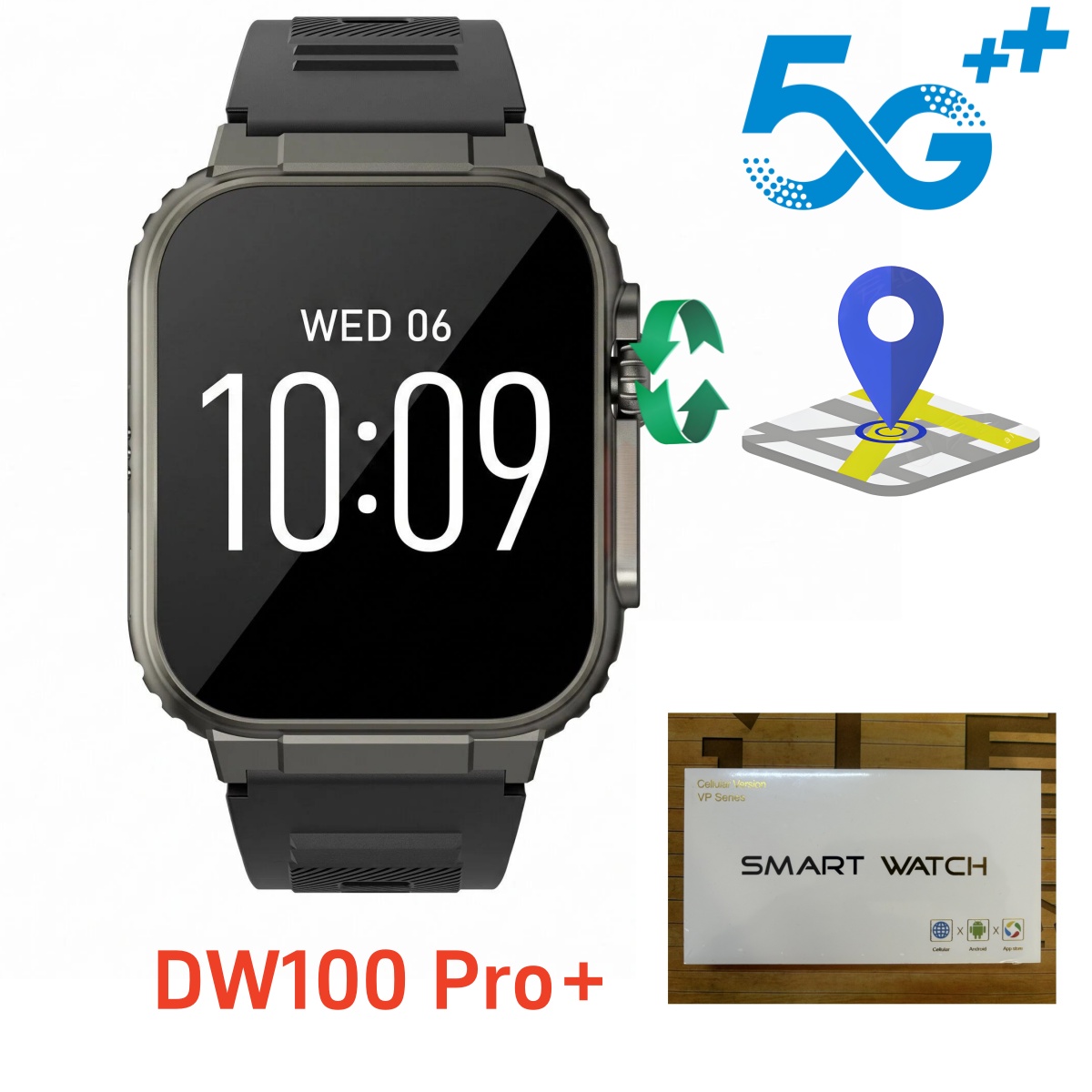 DW100 Pro plus Touch ID Smartw - Smartwatch Id incelemesi ve fiyatı