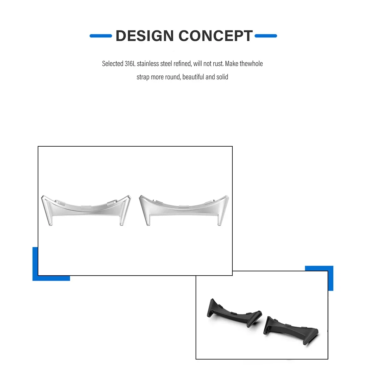 2pcs Watch Strap Connector Ada - Smartwatch Watch Accessories incelemesi ve fiyatı
