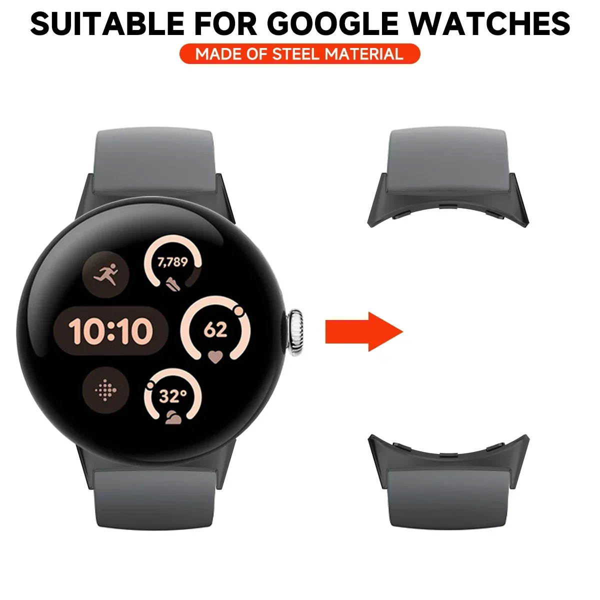 2pcs Watch Strap Connector Ada - Smartwatch Watch Accessories incelemesi ve fiyatı