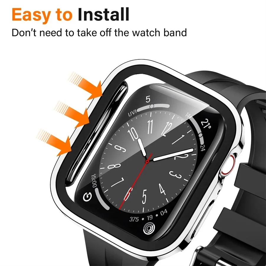 Glass+cover For Apple Watch ca - Garmin Smartwatch Accessories incelemesi ve fiyatı