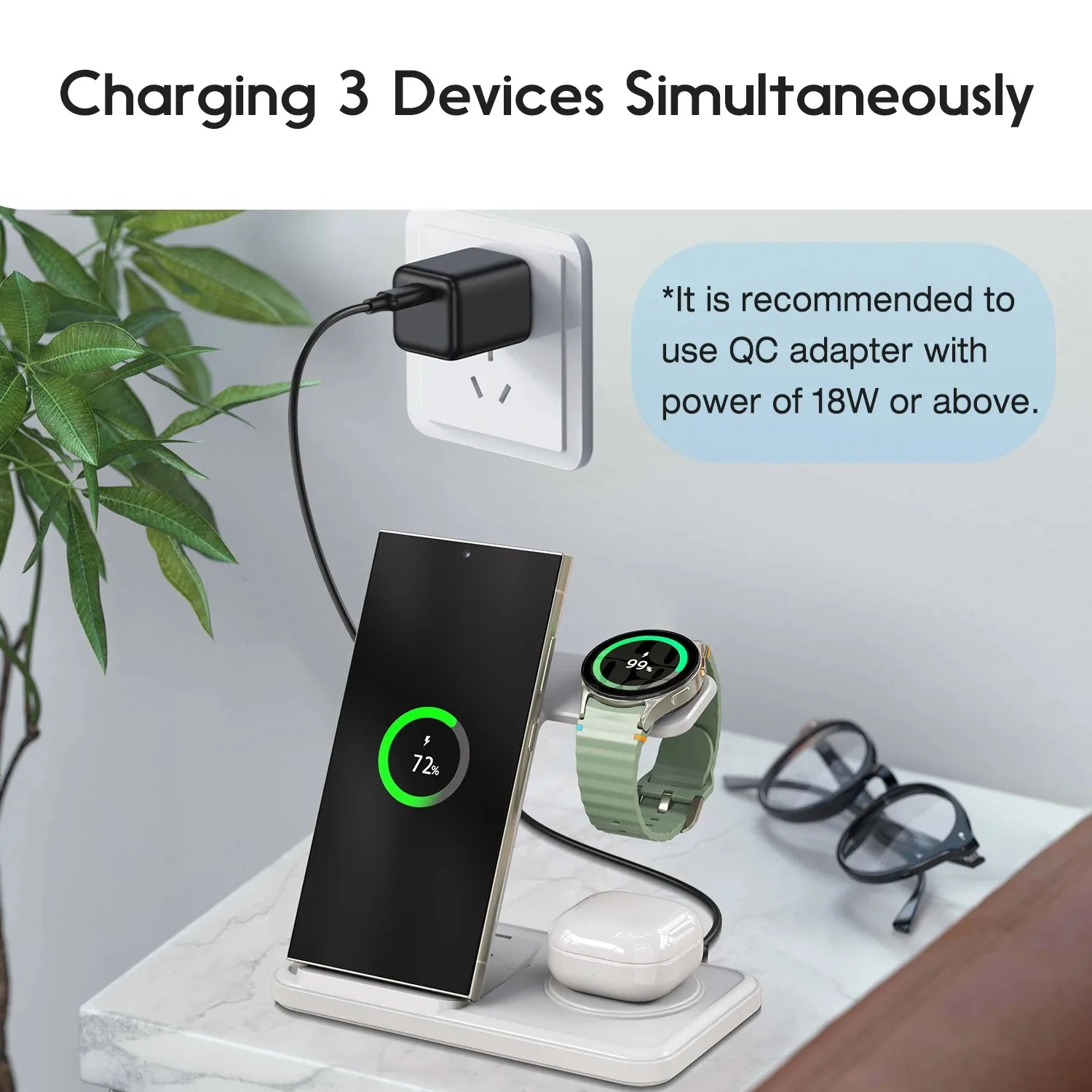 Desktop 3-in-1 Wireless Charge - Smartwatch Ac incelemesi ve fiyatı