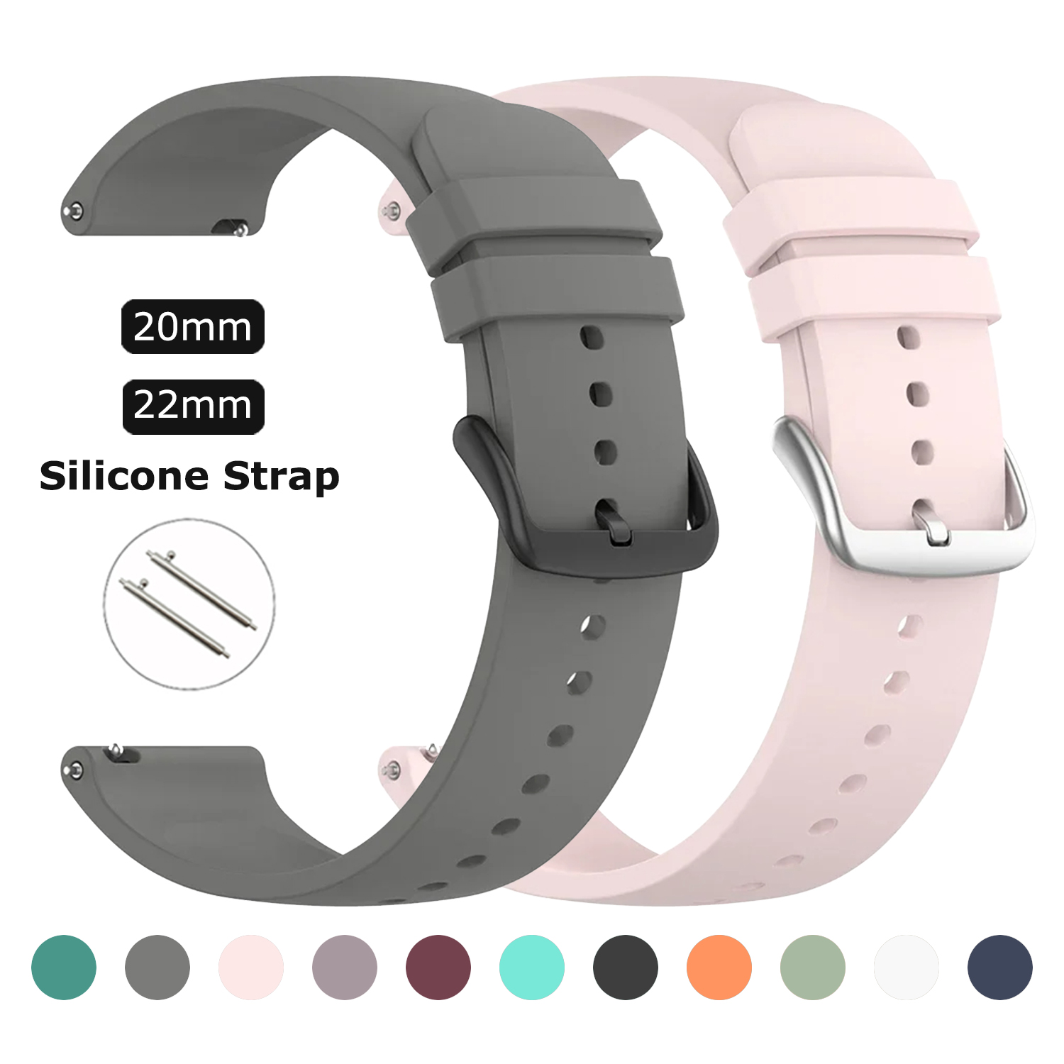 20/22mm Silicone Strap For Fos - Fossil Smartwatch Accessories incelemesi ve fiyatı