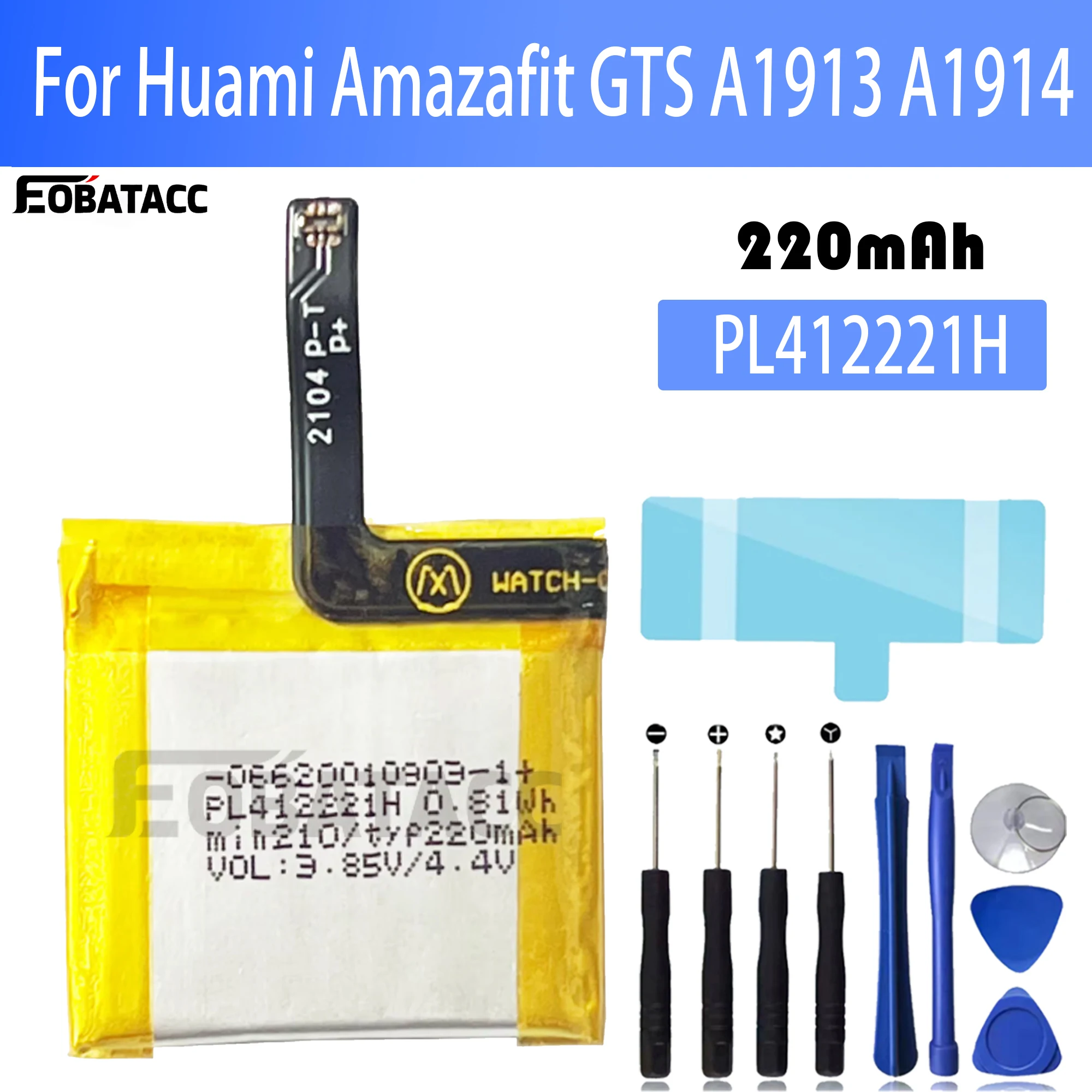 100% Original PL412221H Batter - Smartwatch A1914 incelemesi ve fiyatı