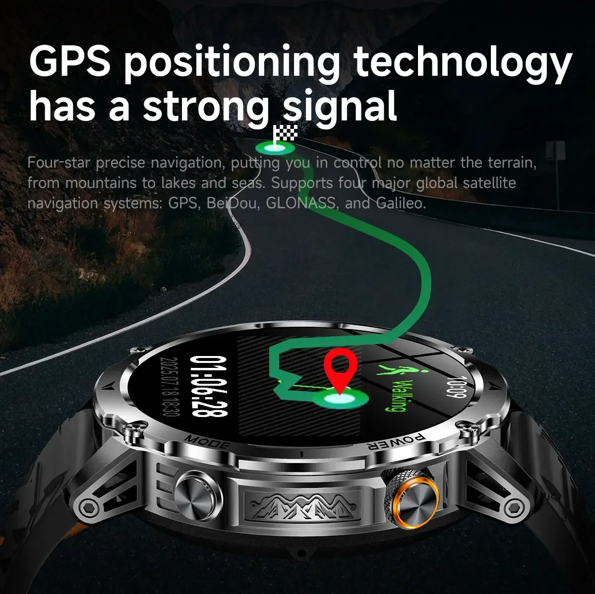 Men's Military Smartwatch with - Smartwatch M Active incelemesi ve fiyatı
