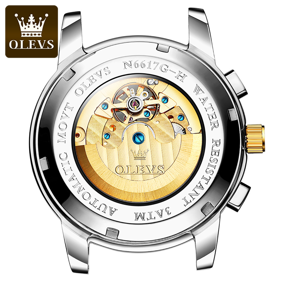 OLEVS 6617 Men's Classic Mecha - Leather Classic Strap incelemesi ve fiyatı
