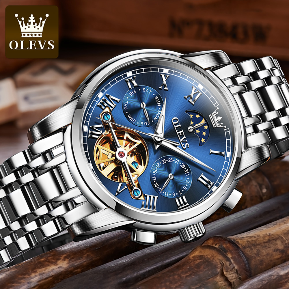 OLEVS 6617 Men's Classic Mecha - Leather Classic Strap incelemesi ve fiyatı