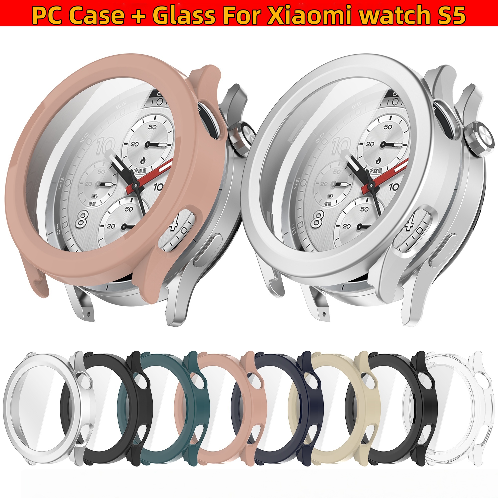 PC Case + Glass Protector For  - Xiaomi Smartwatch S4 Accessories incelemesi ve fiyatı