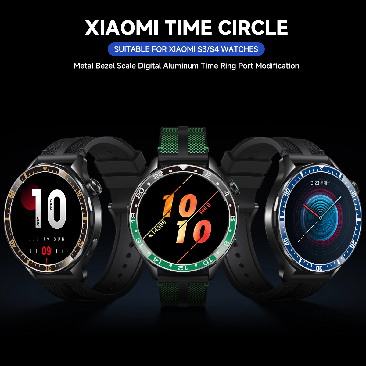 Steel Bezel Rings For Xiaomi W - Xiaomi Smartwatch S4 Accessories incelemesi ve fiyatı