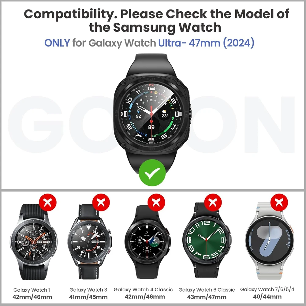 Glass+Cover for Samsung Galaxy - Watch Case Bumper incelemesi ve fiyatı