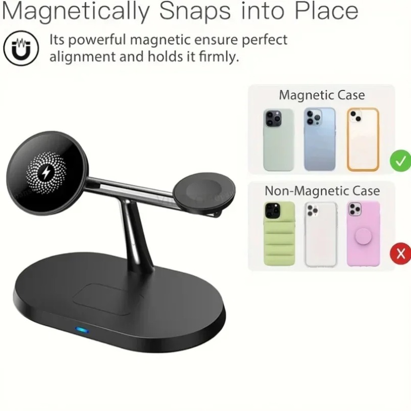 3-IN-1 Magnetic Wireless Charg - Wireless Charger Watch incelemesi ve fiyatı