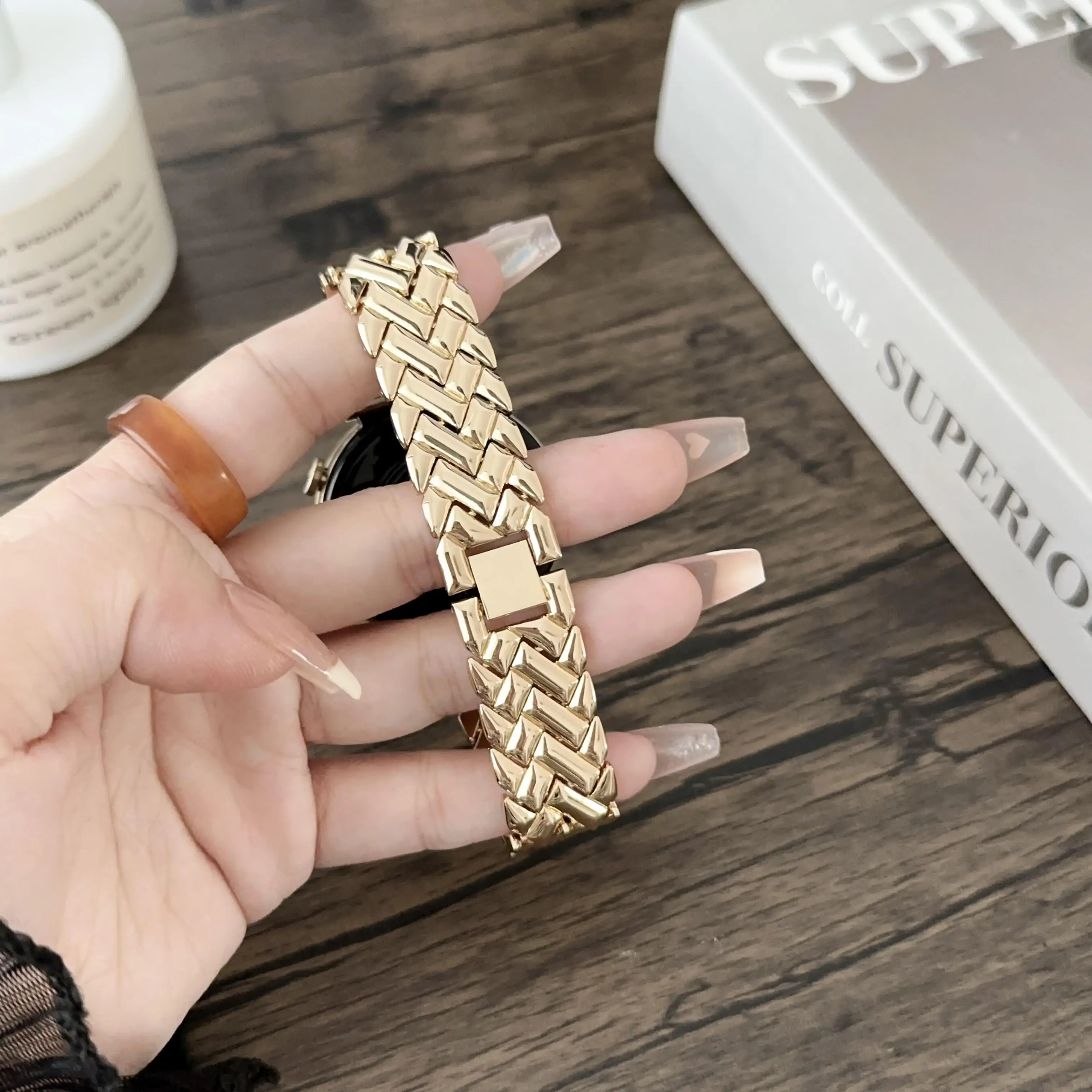 1pc 18mm V-shaped Stainless St - Fossil Smartwatch Accessories incelemesi ve fiyatı