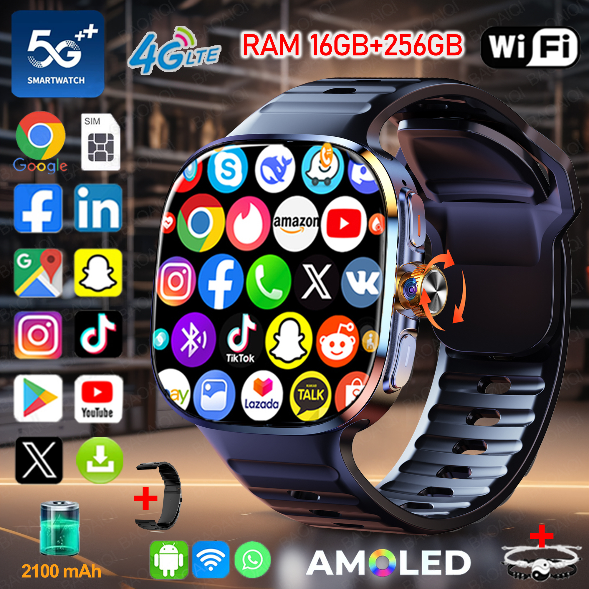 New Large Screen Smartwatch 4G - Smartwatch Id incelemesi ve fiyatı