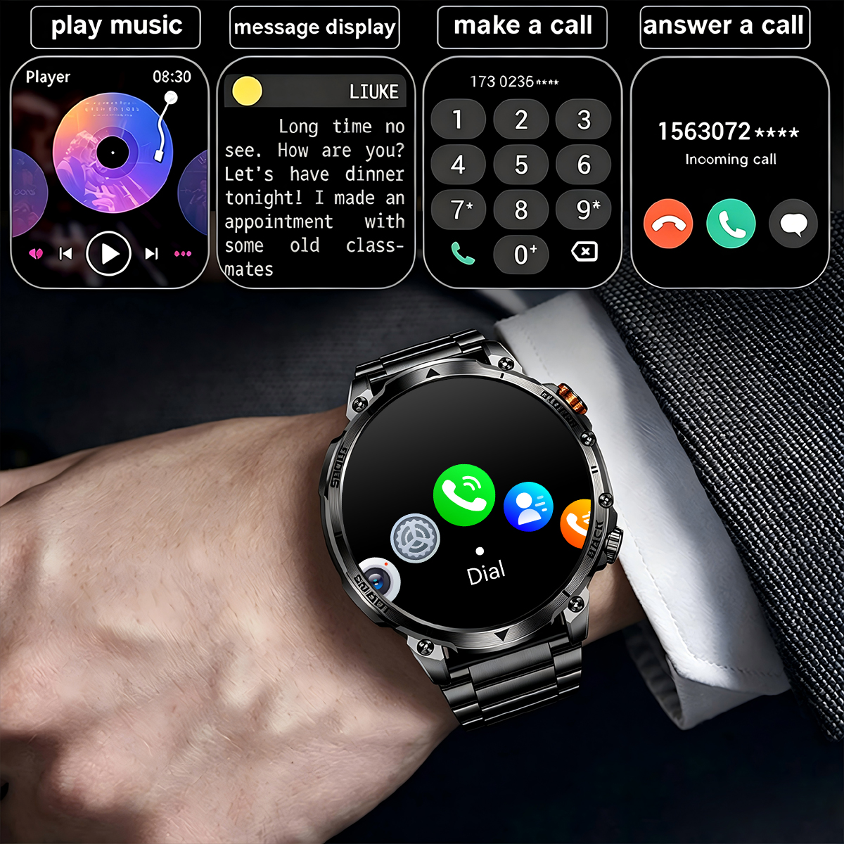 New Military Men's Outdoor Spo - Android Smartwatch Accessories incelemesi ve fiyatı