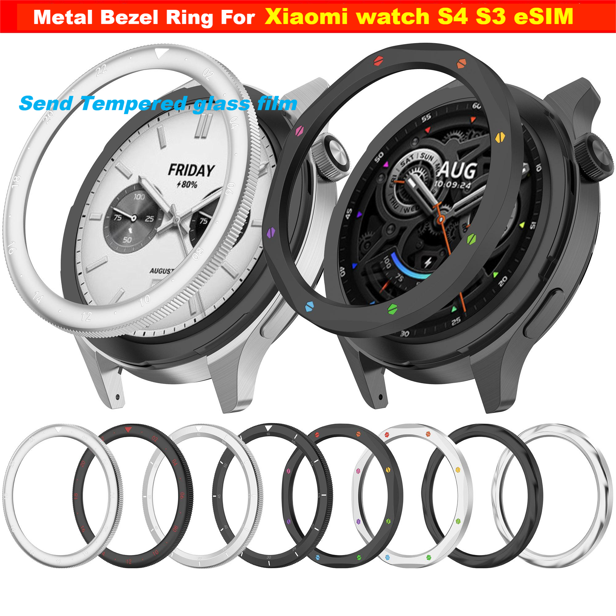 Metal Bezel Ring for Xiaomi Wa - Xiaomi Smartwatch S4 Accessories incelemesi ve fiyatı