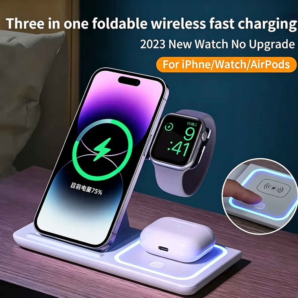 LED 3 in 1 Wireless Charger St - Smartwatch Ac incelemesi ve fiyatı