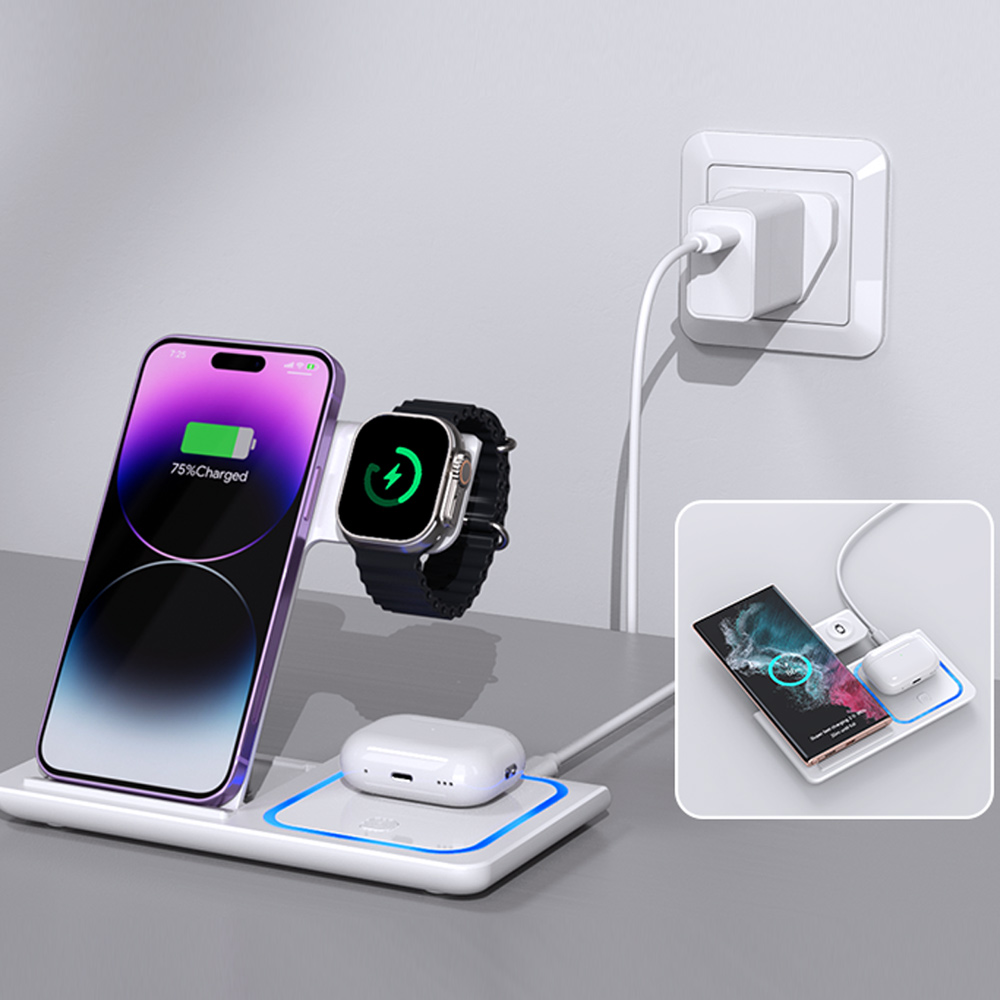 LED 3 in 1 Wireless Charger St - Smartwatch Ac incelemesi ve fiyatı