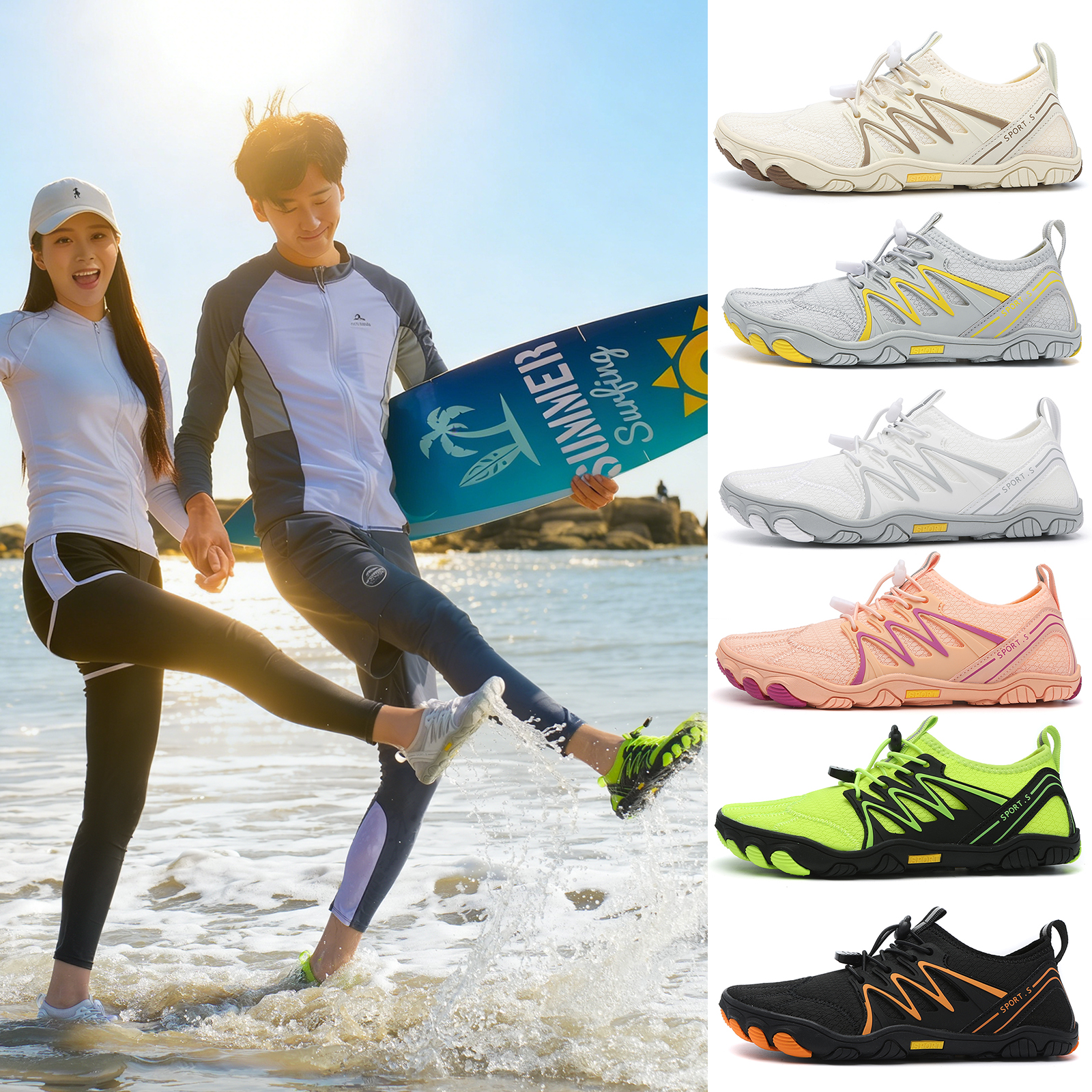 Unisex Water Shoes Men Women Q - Milanaise Mesh Band incelemesi ve fiyatı