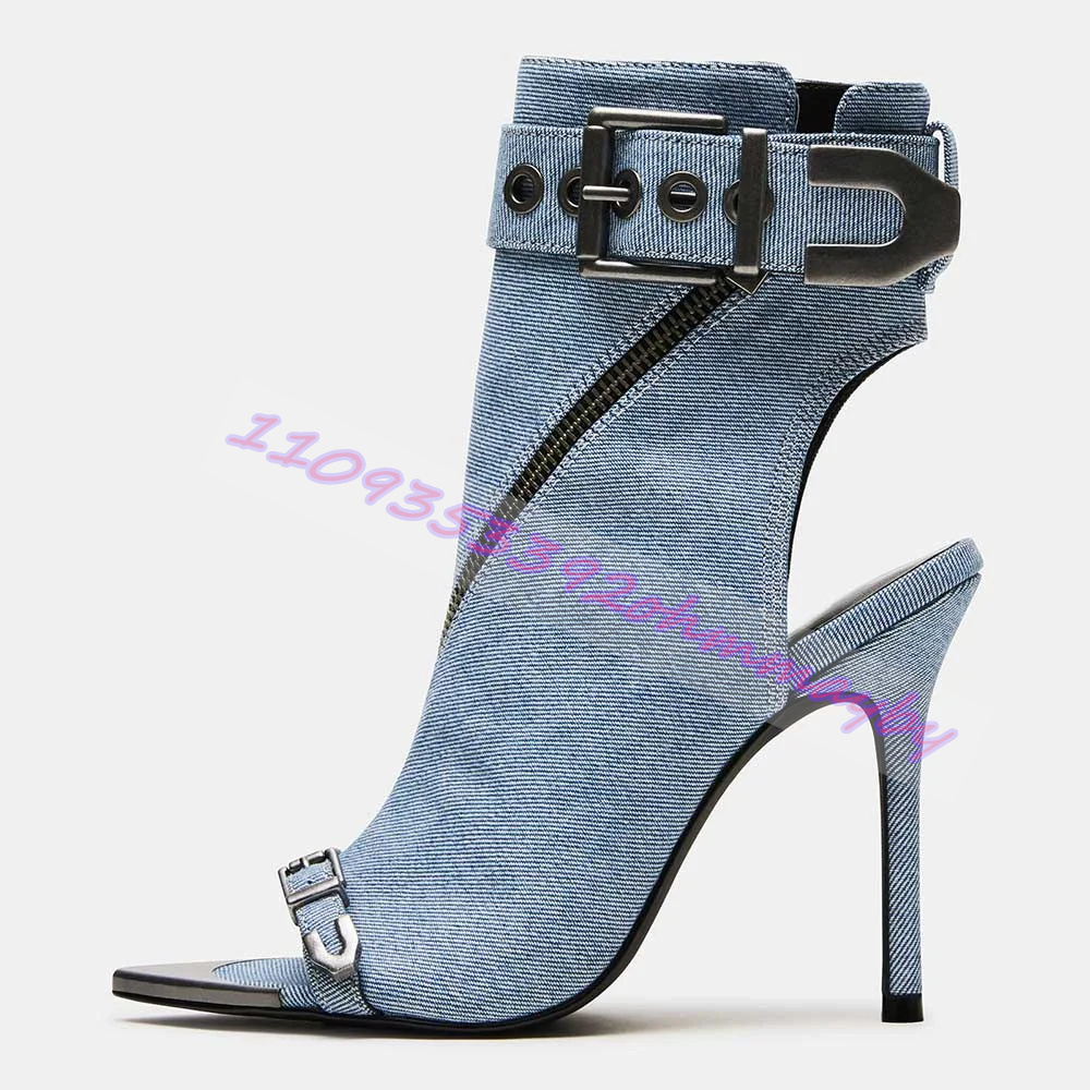 Summer Blue Denim Pointed-Toe  - Leather Classic Strap incelemesi ve fiyatı