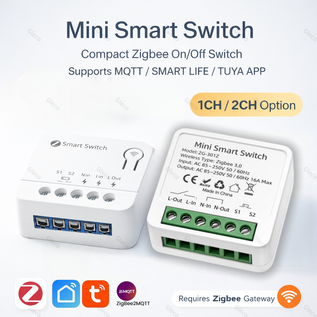 Zigbee TUYA 1/2Gang Mini Smart - Smart Accessories incelemesi ve fiyatı