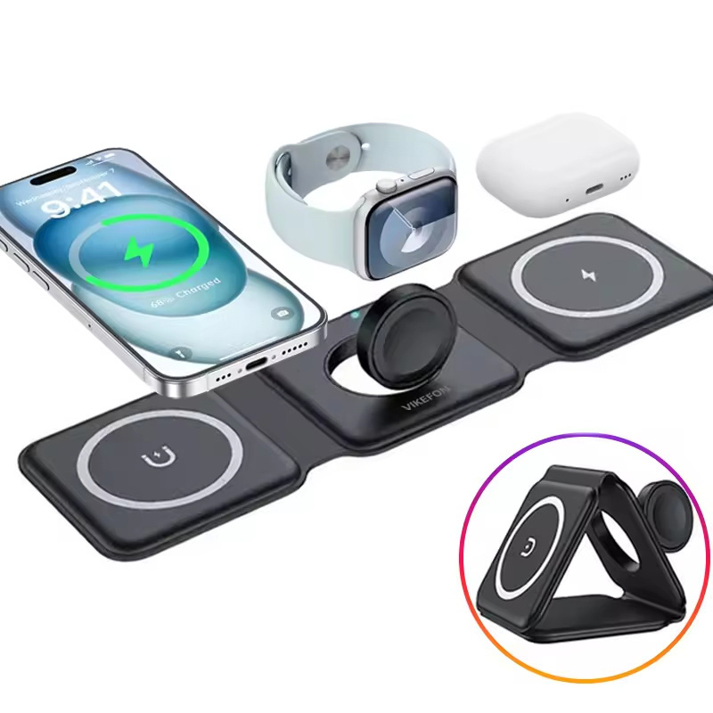 3-in-1 Magnetic Folding Wirele - Smartwatch Ac incelemesi ve fiyatı