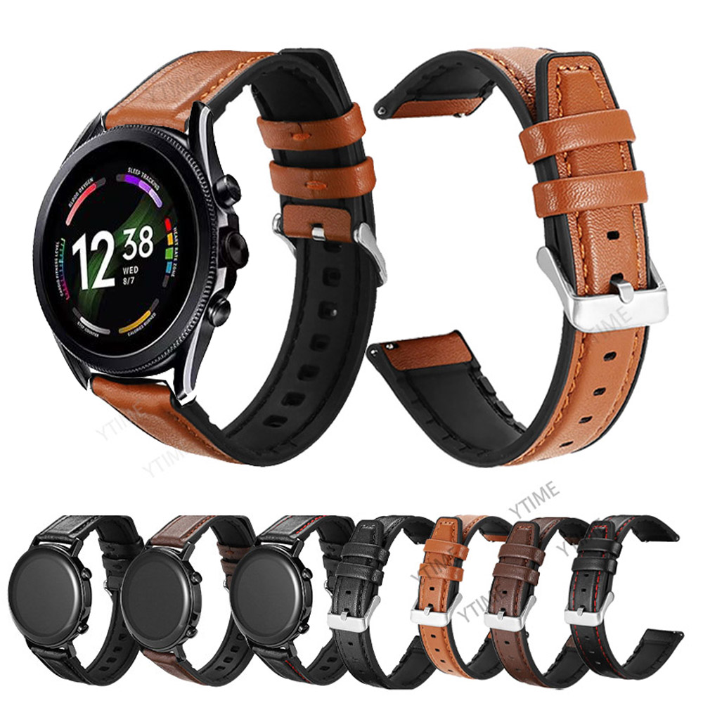 22mm Silicone Leather Band For - Fossil Smartwatch Accessories incelemesi ve fiyatı