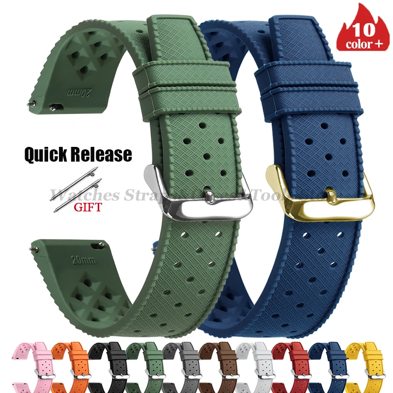 Tropic Silicone Watch Strap 18 - Fossil Smartwatch Accessories incelemesi ve fiyatı