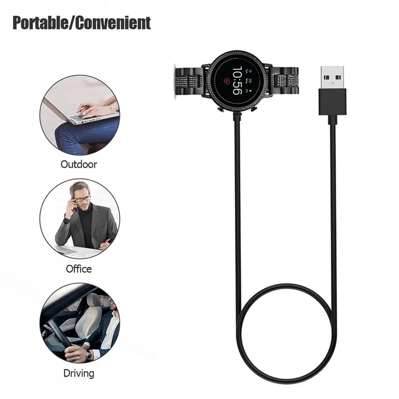 1M USB Magnetic Fast Charger D - Fossil Smartwatch Accessories incelemesi ve fiyatı