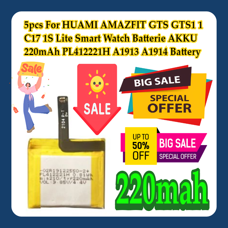 5pcs For HUAMI AMAZFIT GTS GTS - Smartwatch A1914 incelemesi ve fiyatı