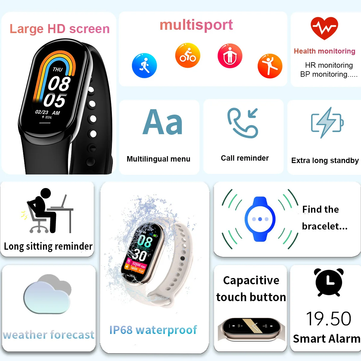 New Original Small M8 Band Sma - Android Smartwatch Accessories incelemesi ve fiyatı