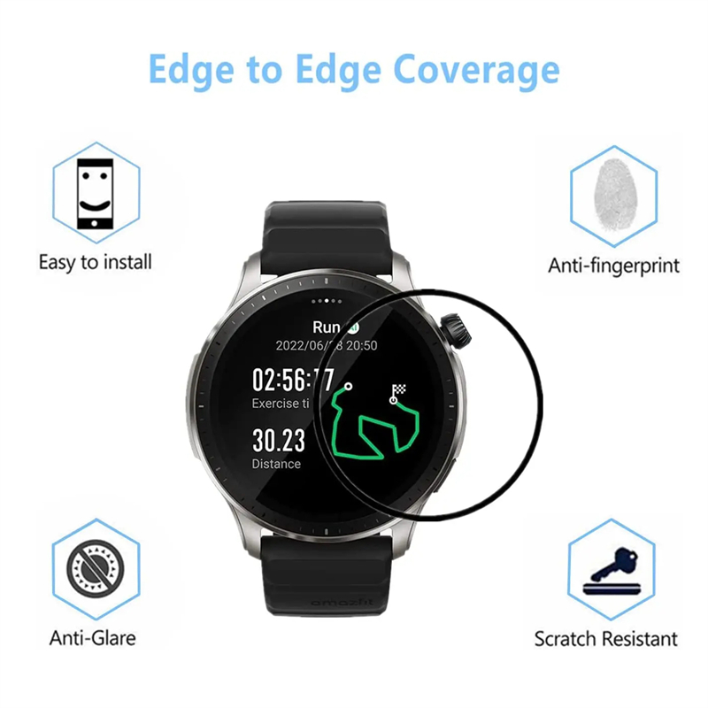 For Amazfit GTR 4 Screen Prote - Garmin Smartwatch Accessories incelemesi ve fiyatı