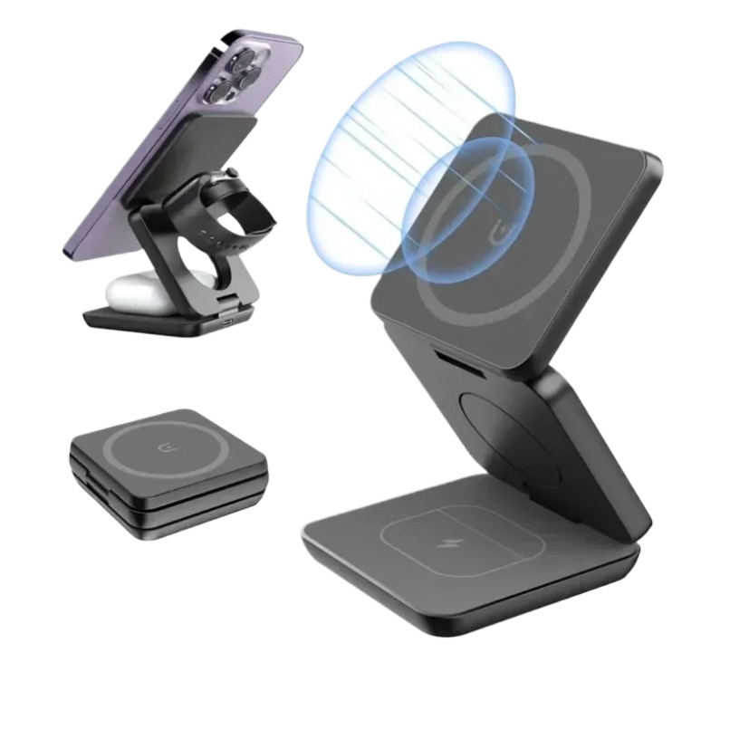 3 in 1 Foldable Magnetic Wirel - Smartwatch Ac incelemesi ve fiyatı