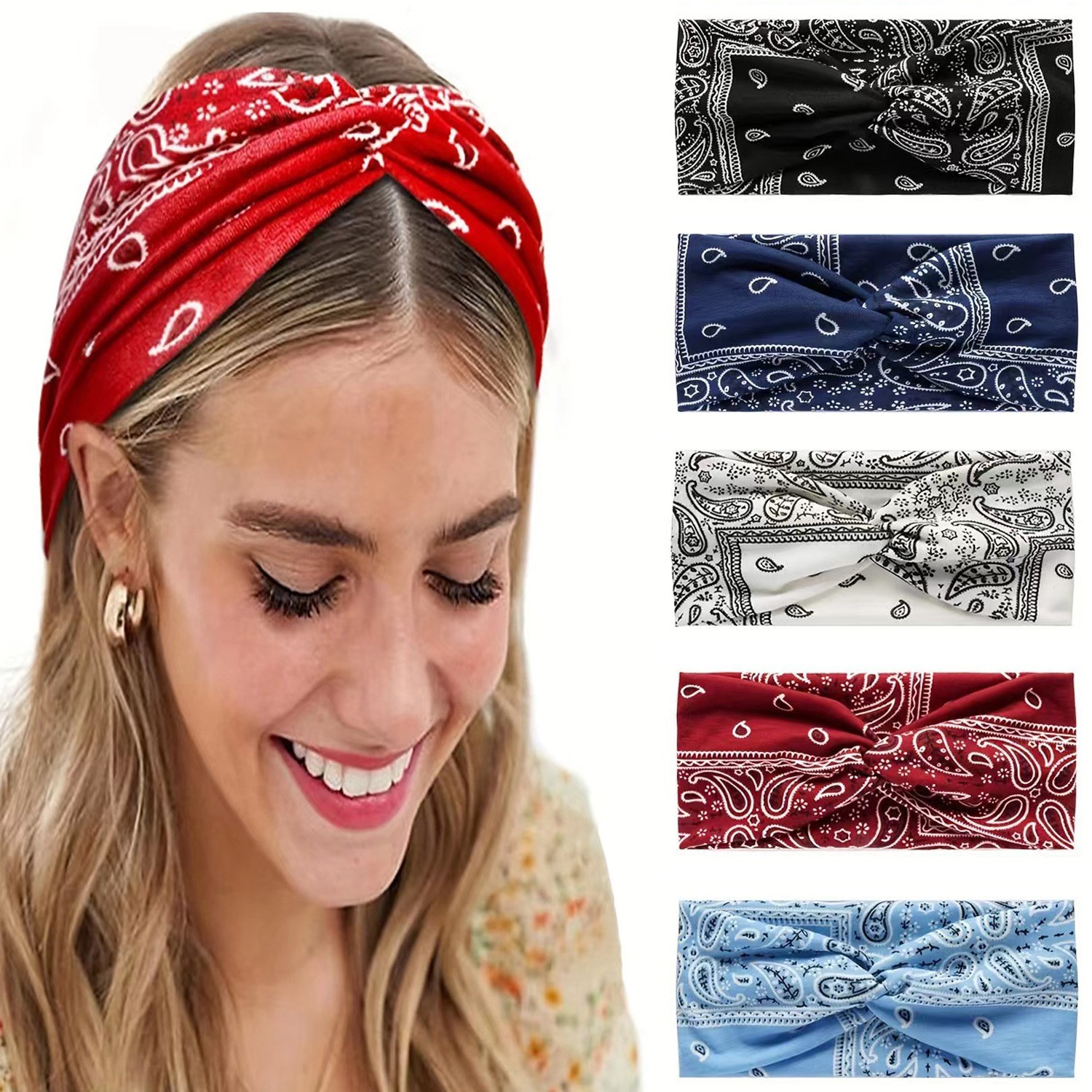 Paisley Cashew flowers hair ba - Milanaise Mesh Band incelemesi ve fiyatı
