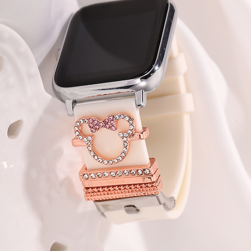 5pcs Cartoon Mouse Rhinestone  - Smartwatch Watch Accessories incelemesi ve fiyatı
