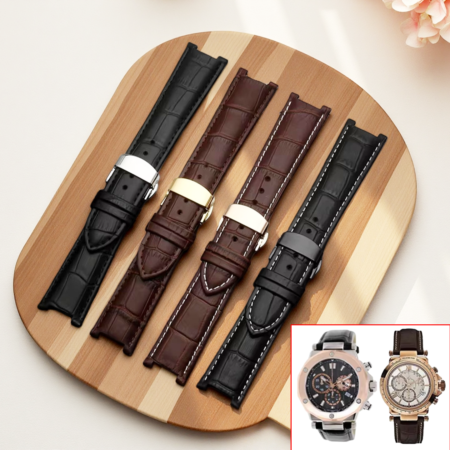 Notched Genuine Leather Watch  - Smartwatch Guess incelemesi ve fiyatı