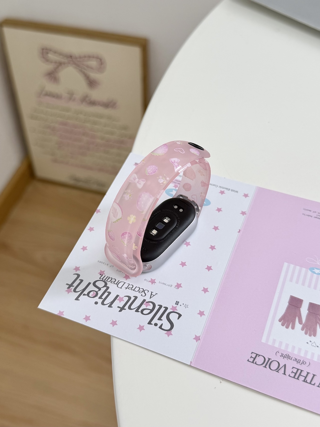 Super Cute Strawberry Bow Prin - Android Smartwatch Accessories incelemesi ve fiyatı