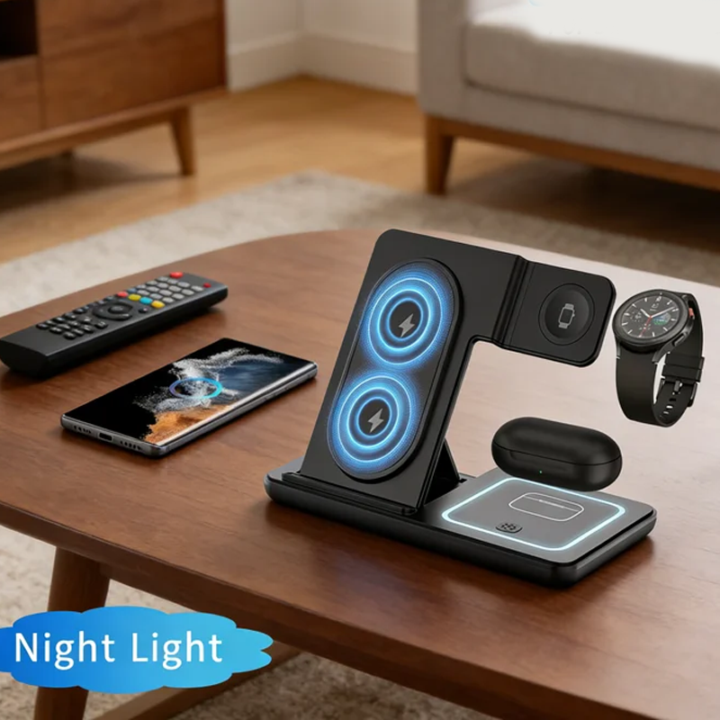 3 In 1 Foldable Wireless Charg - Smartwatch Ac incelemesi ve fiyatı