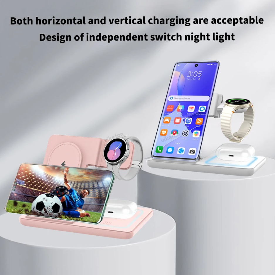3 In 1 Foldable Wireless Charg - Smartwatch Ac incelemesi ve fiyatı