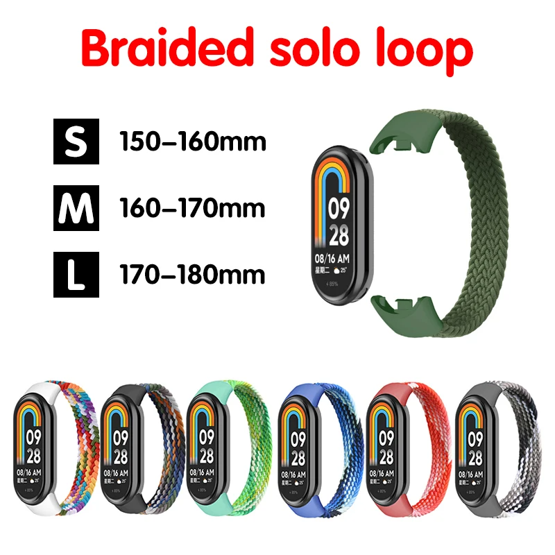 Strap for Mi band 7 8 6 5 Nylo - Solo Loop Strap incelemesi ve fiyatı