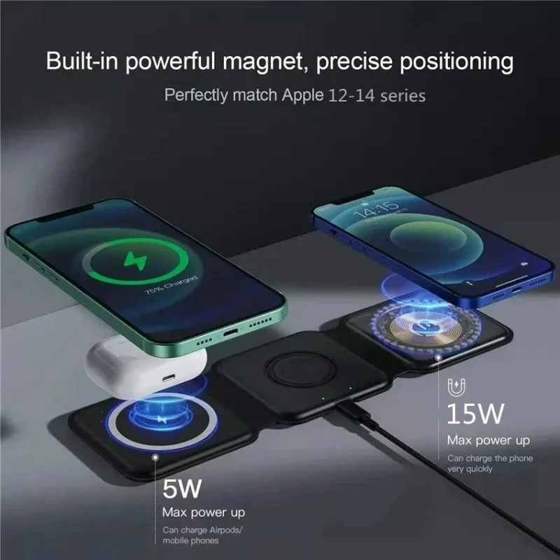 3 in 1 Portable Magnetic Wirel - Smartwatch Ac incelemesi ve fiyatı