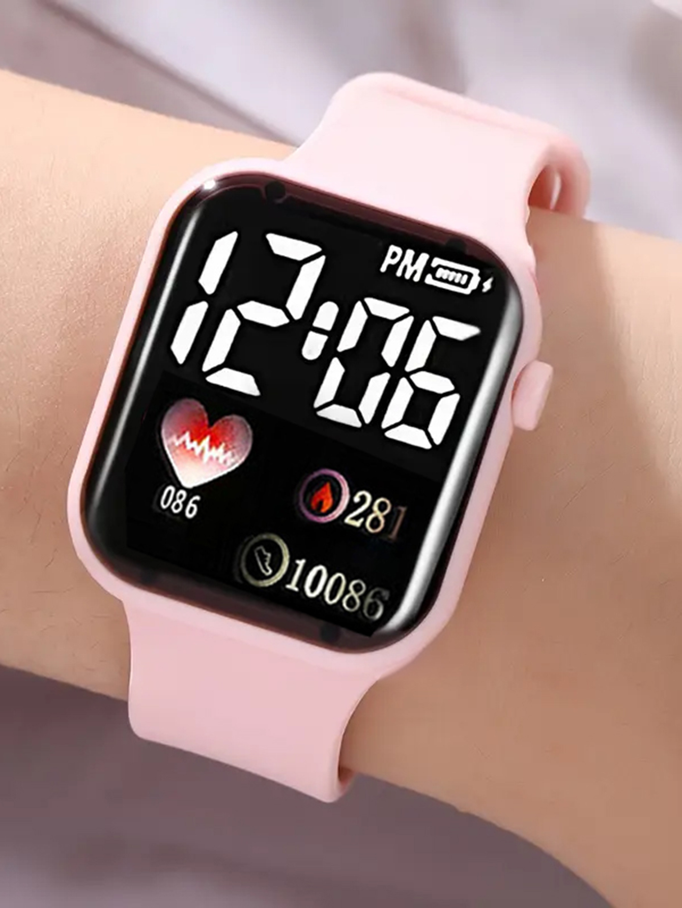 Love Pattern Electronic Watch  - Smartwatch X12 incelemesi ve fiyatı